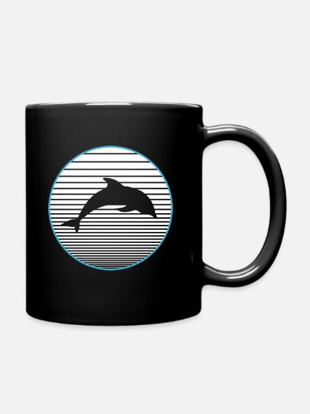 dauphin - Mug uni - noir