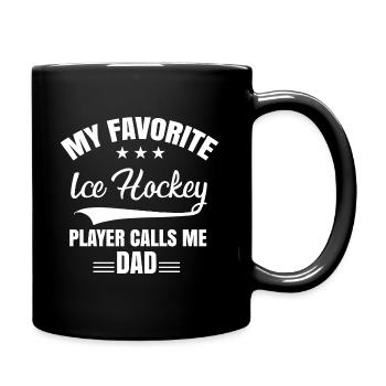 My favorite Ice Hockey Player Dad Gift Icehockey - Tasse einfarbig - Schwarz - Rechts