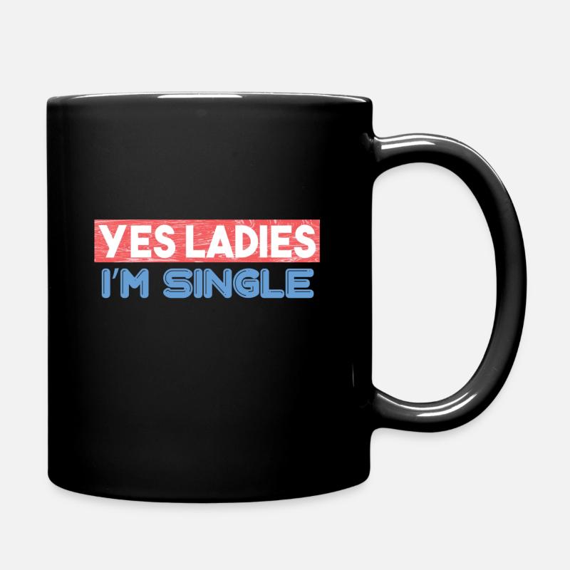 Dire drôle pour le cadeau des hommes célibataires - Mug uni - noir