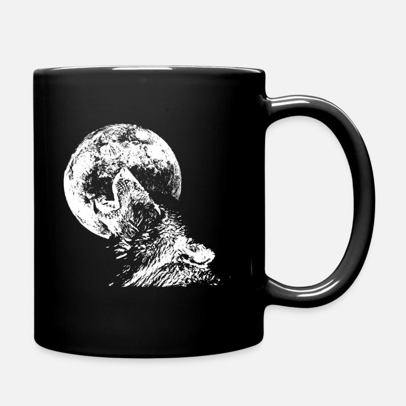 Loup - Mug uni - noir