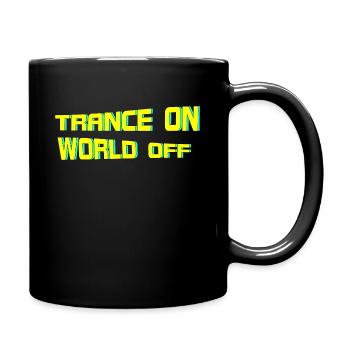 Psytrance Psychedelic Trance Goa - Tasse einfarbig - Schwarz - Rechts