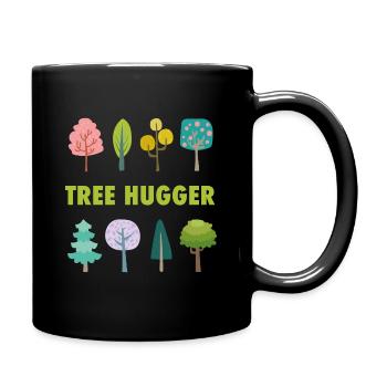 Tree hugger - Full Colour Mug - black - Right