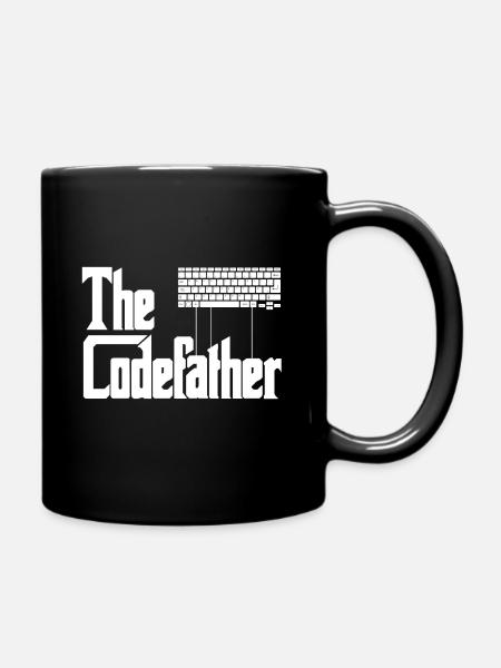 code Father - Full Colour Mug - black