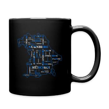Contour de l’État du pavillon de la Bavière Munich Ulm - Mug uni - noir - Droite