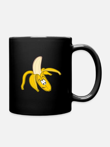 funny banana - Full Colour Mug - black