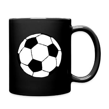 Football - Mug uni - noir - Droite
