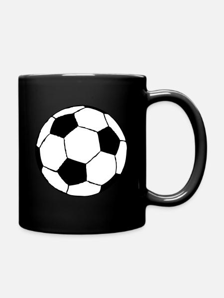 Football - Mug uni - noir