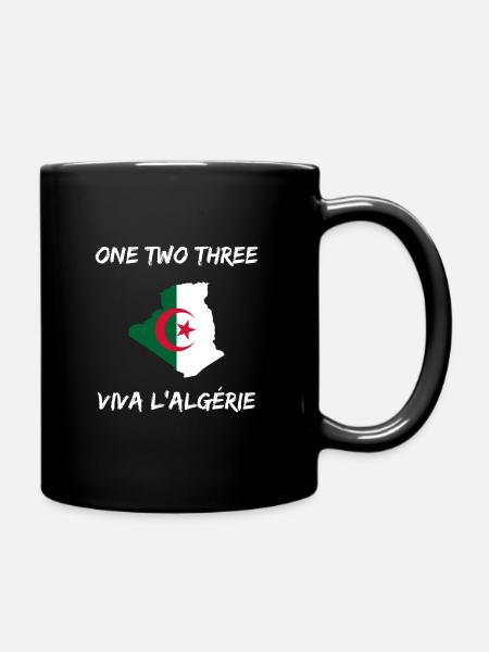 One Two Three Viva l 'Algérie - Mug uni - noir