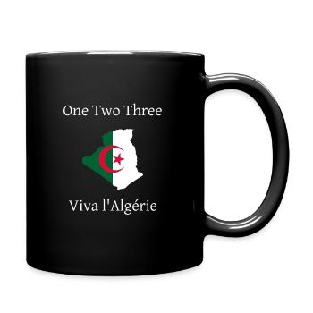 One Two Three Viva Algeria - Full Colour Mug - black - Right