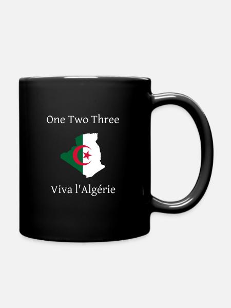 One Two Three Viva l'Algérie - Mug uni - noir