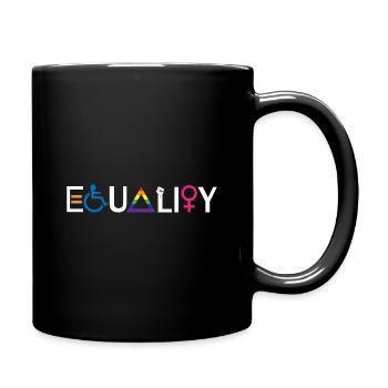 Equality Feminist Feminism Gift - Full Colour Mug - black - Right