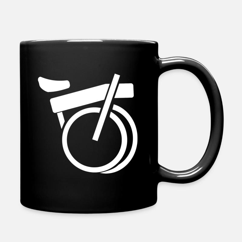 Un simple vélo pliant qui est pratique et partout - Mug uni - noir