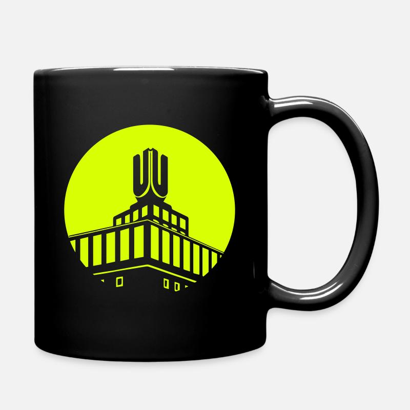Dortmunder U Kreis weiß - Tasse einfarbig - Schwarz