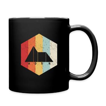 Adsr Synthesizer cadeau musique musique keyboard musicien - Mug uni - noir - Droite