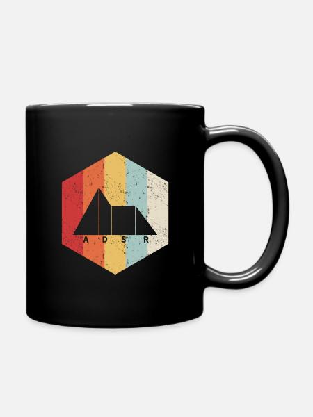 Adsr Synthesizer cadeau musique musique keyboard musicien - Mug uni - noir