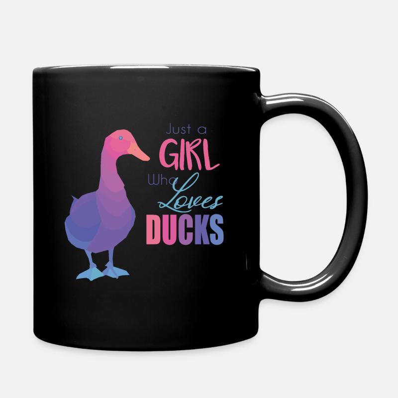 Ente - Tasse einfarbig - Schwarz