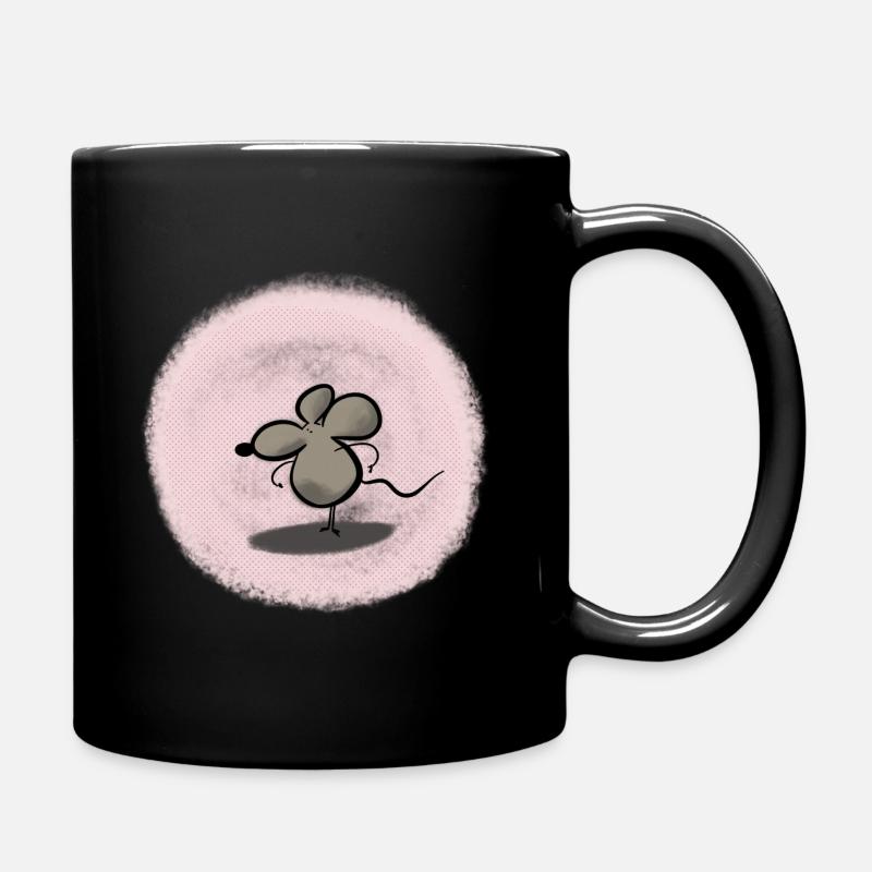 Maus - Tasse einfarbig - Schwarz
