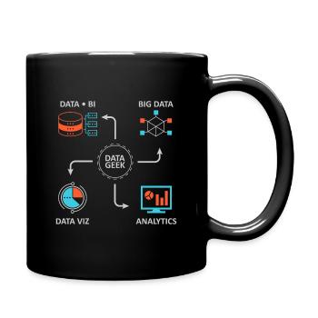 Analytics Datenwissenschaft Informatik Geschenk - Tasse einfarbig - Schwarz - Rechts