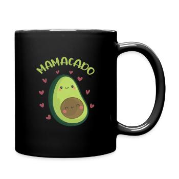 Mamacado avocat cadeau Vegan - Mug uni - noir - Droite