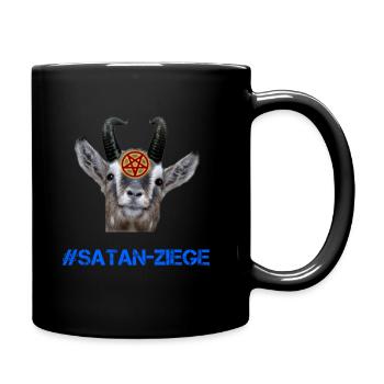 Satan Ziege - Tasse einfarbig - Schwarz - Rechts