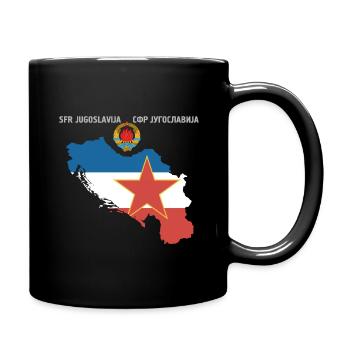Yugoslavia SFRJ Jugo Kosovo Geschenk Tito - Tasse einfarbig - Schwarz - Rechts