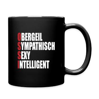 Ossi Geschenk DDR Ostdeutschland Generation - Tasse einfarbig - Schwarz - Rechts