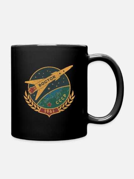 Vostok Gagarine Spoutnik Espace Russie Astronaute - Mug uni - noir
