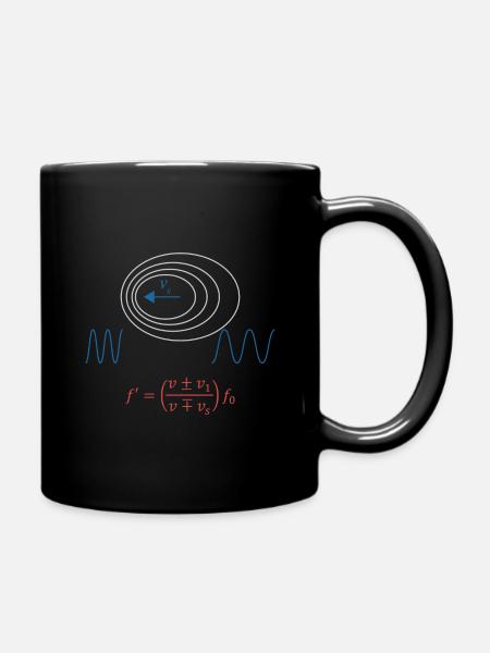 Physique Doppler effet cadeau physicien arbre - Mug uni - noir