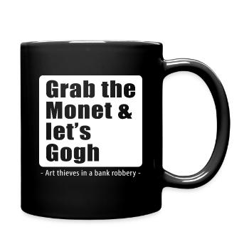 Art Lustig Wortspiel Monet Van Gogh - Full Colour Mug - black - Right