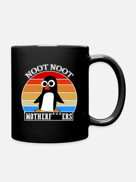 Noot Noot Pingu Meme Motherf - Mug uni - noir