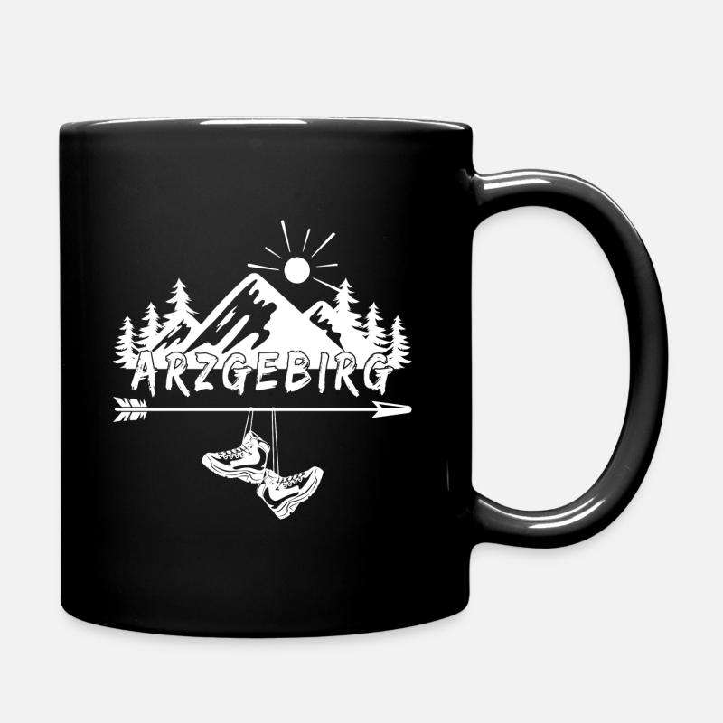 Arzgebirg - Tasse einfarbig - Schwarz