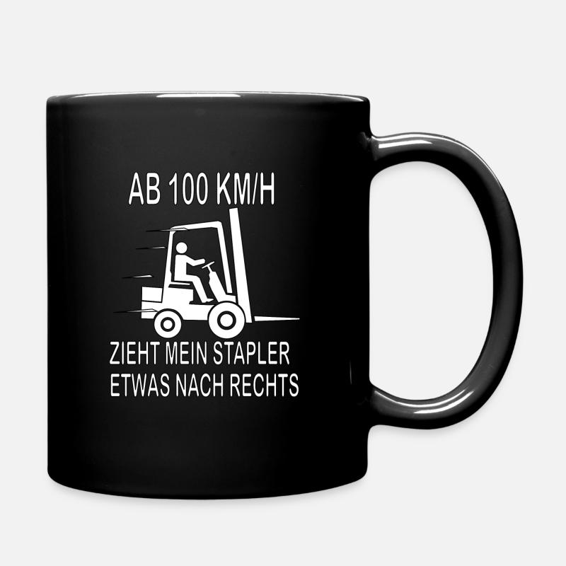 Stapler 100 KM/H - Tasse einfarbig - Schwarz