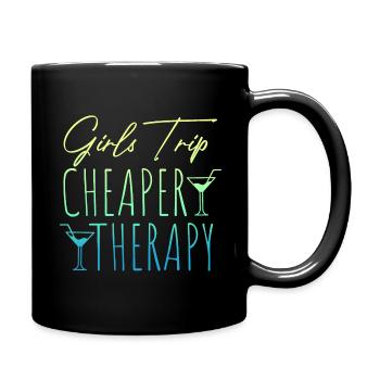 Girls Trip Therapy - Full Colour Mug - black - Right