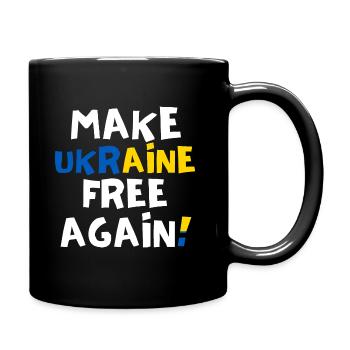 Free Ukraine - Full Colour Mug - black - Right