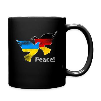 Ukraine - Tasse einfarbig - Schwarz - Rechts