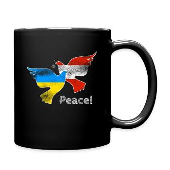 Ukraine - Tasse einfarbig - Schwarz - Rechts