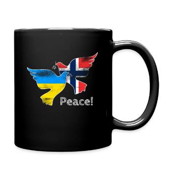 Ukraine - Tasse einfarbig - Schwarz - Rechts
