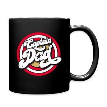 Gift for father Captain Dad - Full Colour Mug - black - Right
