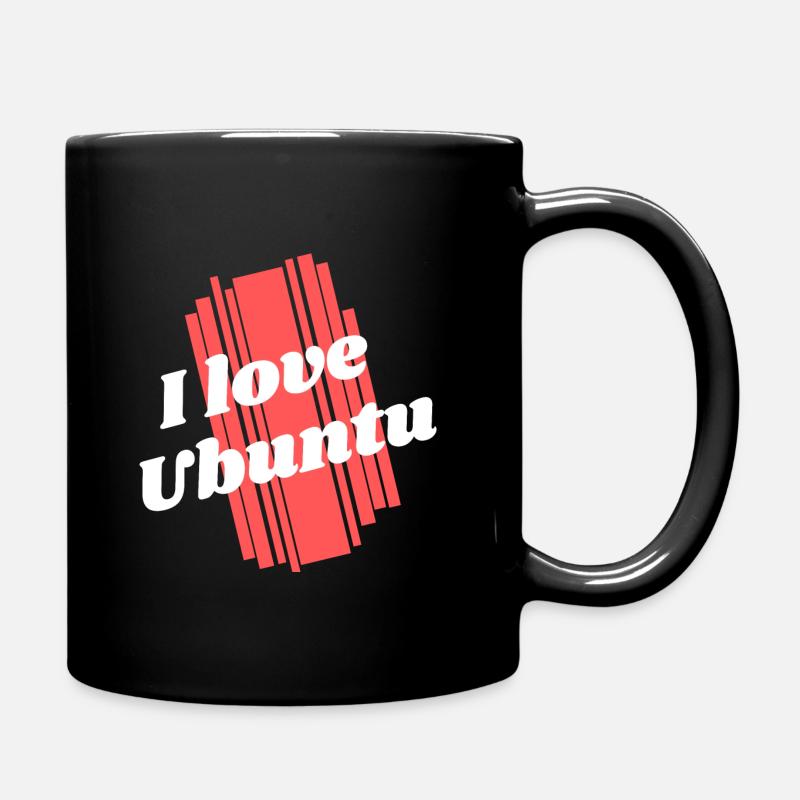 J’adore Ubuntu Linux - Mug uni - noir
