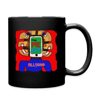 The Me-App (UnTwitterYourself) by COLOR-HEAD - Tasse einfarbig - Schwarz - Rechts