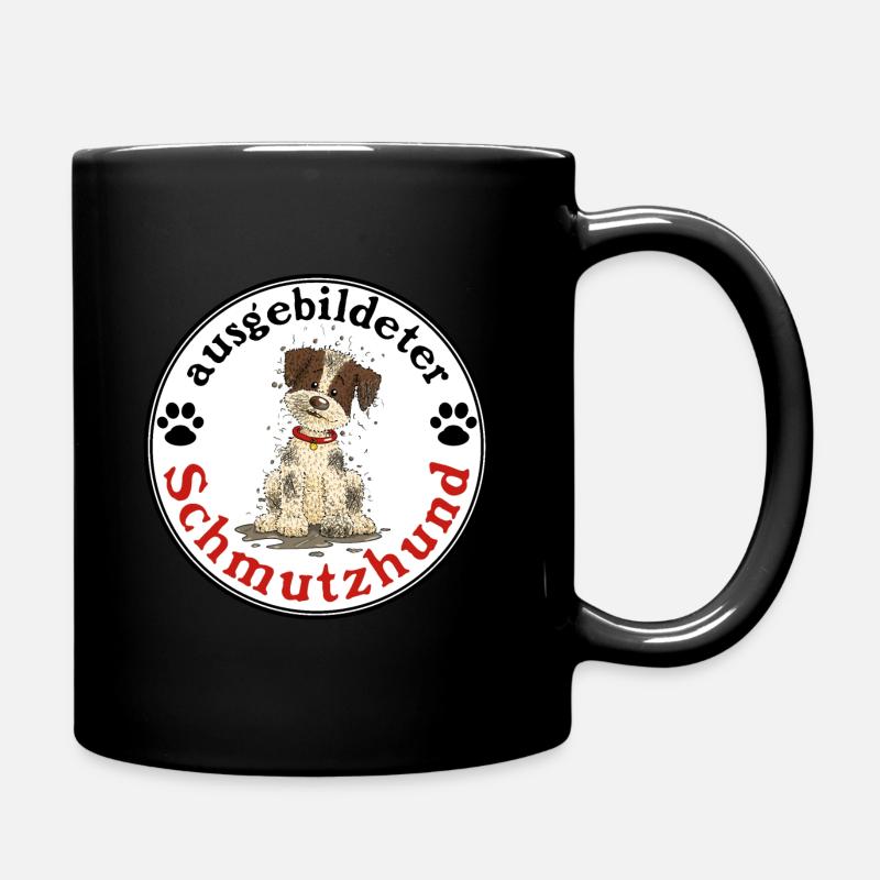 Schmutzhund1 1 - Tasse einfarbig - Schwarz