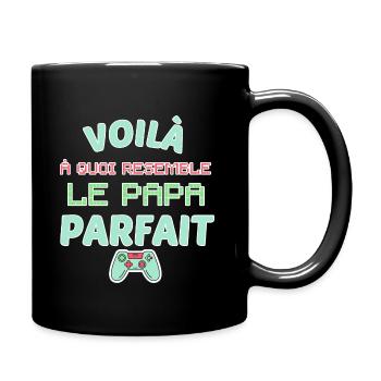 Papa Geek - Mug uni - noir - Droite