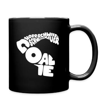 Goalie Hopp Schwiiz Schweizer Mauer Fußball Tee - Tasse einfarbig - Schwarz - Rechts