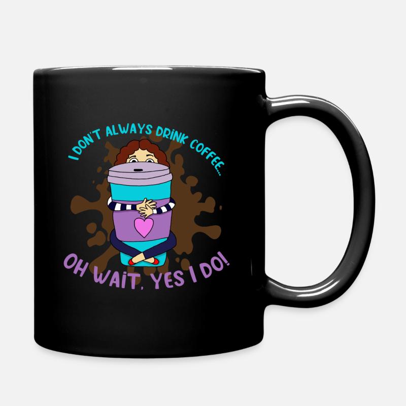 CoffeeLady - Tasse einfarbig - Schwarz
