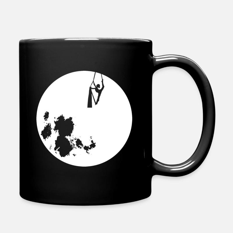 Ballerina on the moon - Full Colour Mug - black