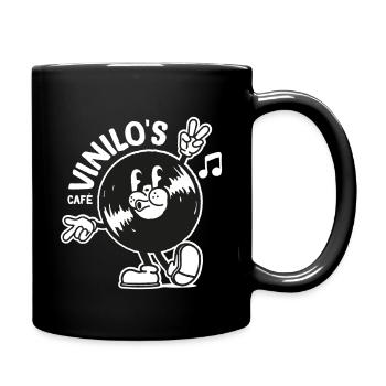 Café VINILO'S - Valle Sagrado - Peru - Tasse einfarbig - Schwarz - Rechts