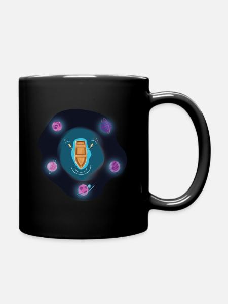 Diving in the universe - Tasse einfarbig - Schwarz