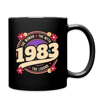 Woman 1983 The Legend 40 Years Anniversary - Full Colour Mug - black - Right