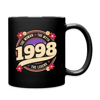 Femme 1998 La Légende 25 Ans Anniversaire - Mug uni - noir - Droite