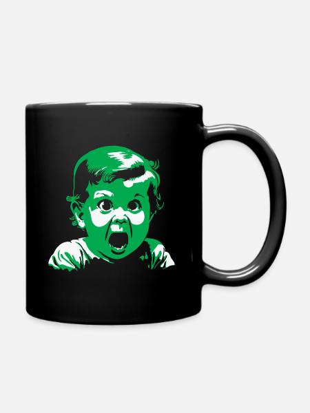 Fille effrayée - Mug uni - noir